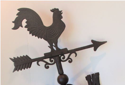 Weathervane Rooster Cast Iron 
